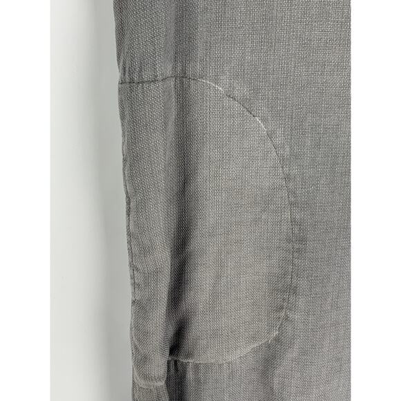 Cloth & Stone Tencel Fringe Dress Womens Size XS Grey High Low Pockets V Neck - Picture 6 of 11
